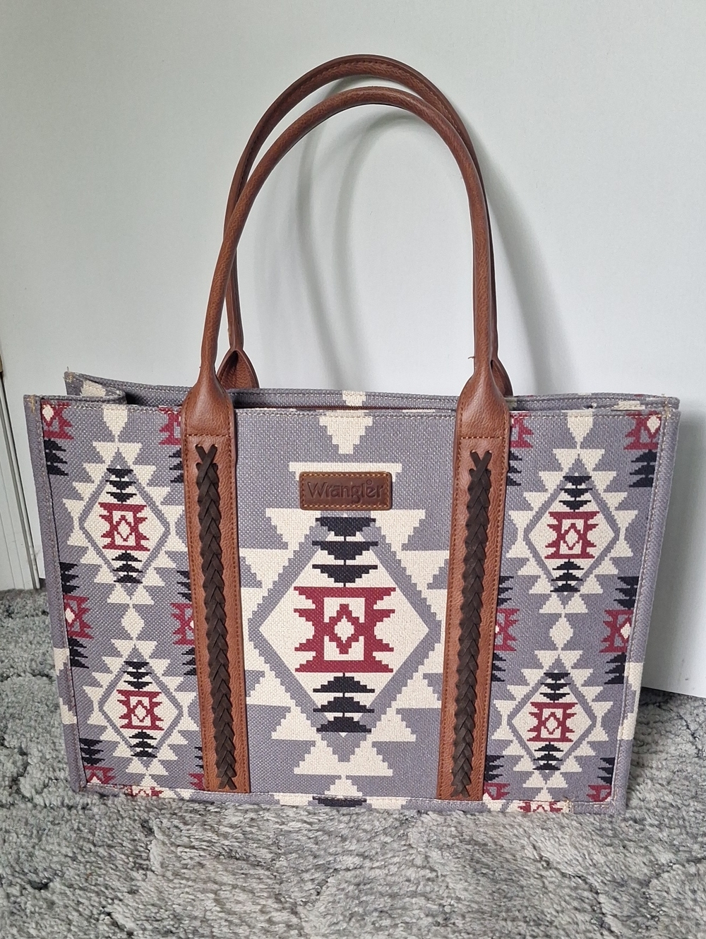 Wrangler Southwestern Large Tote EUC